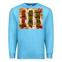 Ocean Blue pumpkins leaves flannels hayrides football Premium Sweatshirt - texasbilliewilder