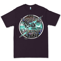 Plum the thunder rolls and the lightnin strikes Premium Tee - SublimationCraftShop
