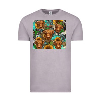 Vintage Zinc long haired shaggy cow western Vintage Tee - Jasminsmagicworld