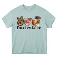 Arona peace love coffee Heavy Core Tee - BarkalooDesign