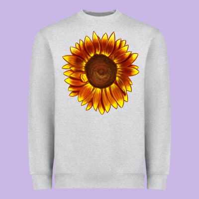 Tiger Eyes Sunflower Heavyweight Sweatshirt Designed By Lillyallendesigns