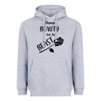 Heather Grey Wrt Beauty And The Beast Heavyweight Hoodie - Bettercallsaul