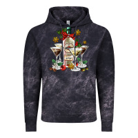 Cloud Black Christmas martini  and martini bottle Vintage Hoodie - AdoDesignShop