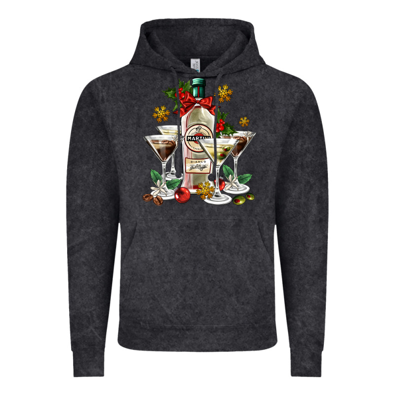 Christmas Martini  And Martini Bottle Vintage Hoodie by AdoDesignShop | Teevron