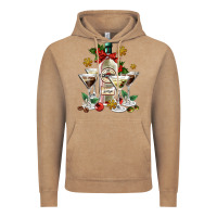 Vintage Coffee Christmas martini  and martini bottle Vintage Hoodie - AdoDesignShop