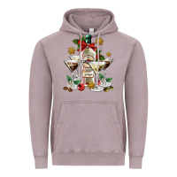 Vintage Zinc Christmas martini  and martini bottle Vintage Hoodie - AdoDesignShop