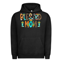Pigment Black Blessed Mom Urban Hoodie - CowCowDesign