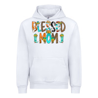 White Blessed Mom Urban Hoodie - CowCowDesign
