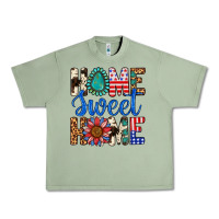 Oil Green Home Sweet Home Urban Heavy Tee - LillyAllenDesigns