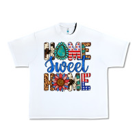 White Home Sweet Home Urban Heavy Tee - LillyAllenDesigns