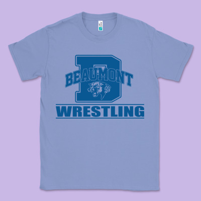 Beaumont Wrestling Classic Tee Designed By Jasminsmagicworld