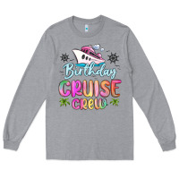 Heather Grey birthday cruise crew Long Sleeve Tee - MaliasSmallBusiness