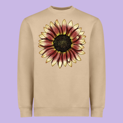 Strawberry Blonde Sunflower Heavyweight Sweatshirt Designed By Lillyallendesigns