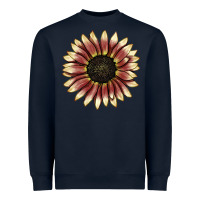Navy strawberry blonde sunflower Heavyweight Sweatshirt - LillyAllenDesigns