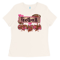 Bone football grandma with leopard Ladies Tee - Zillion Design Studio
