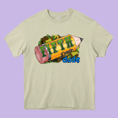 Fifth Grade Dude Heavy Core Tee Designed By Ranaportraitstore