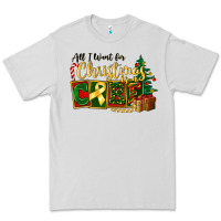 Dove Grey all i want for christmas is cure childhood cancer Premium Tee - FaDigitalArtStudio
