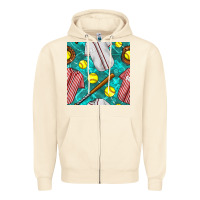 Sandshell softball uniform glove and bat with field seamless pattern Zipper Hoodie - BundleAndBundleShop