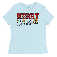 Baby Blue merry christmas Ladies Tee - JahusDesignShop