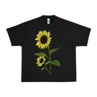 Black Buttercream Sunflower Urban Heavy Tee - LillyAllenDesigns