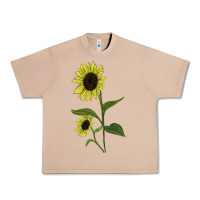Burro Buttercream Sunflower Urban Heavy Tee - LillyAllenDesigns