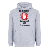 Heather Grey I'm Not In Quarantine I'm A Programmer Heavyweight Hoodie - Bettercallsaul