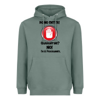 Sage I'm Not In Quarantine I'm A Programmer Heavyweight Hoodie - Bettercallsaul