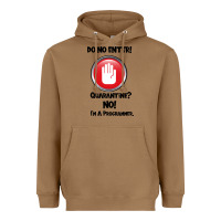 Toasted Coconut I'm Not In Quarantine I'm A Programmer Heavyweight Hoodie - Bettercallsaul