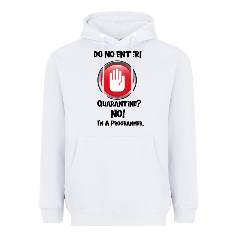 I'm Not In Quarantine I'm A Programmer Heavyweight Hoodie by Bettercallsaul | Teevron