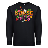 Black Nurse off duty Premium Sweatshirt - NancyCooperArtShop