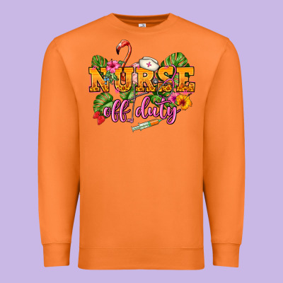 Nurse Off Duty Premium Sweatshirt Designed By Nancycooperartshop