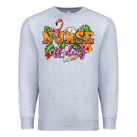 Heather Grey Nurse off duty Premium Sweatshirt - NancyCooperArtShop