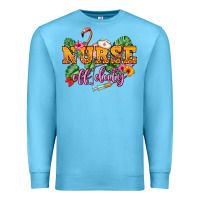 Ocean Blue Nurse off duty Premium Sweatshirt - NancyCooperArtShop