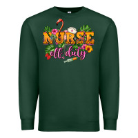 Sports Green Nurse off duty Premium Sweatshirt - NancyCooperArtShop