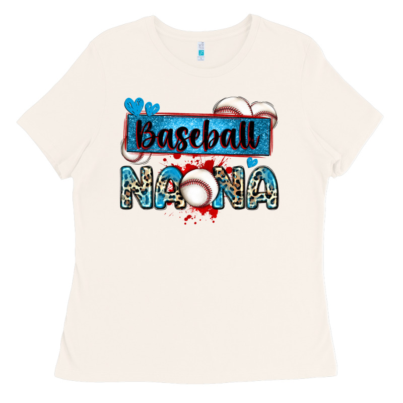 Baseball Nana With Leopard Ladies Tee by Zillion Design Studio | Teevron