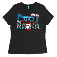 Black baseball nana with leopard Ladies Tee - Zillion Design Studio