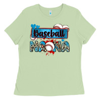 Matcha baseball nana with leopard Ladies Tee - Zillion Design Studio