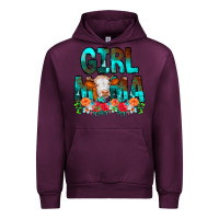 Mauve Wine Girl Mama Flowers Cow Urban Hoodie - CowCowDesign