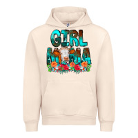 Sandshell Girl Mama Flowers Cow Urban Hoodie - CowCowDesign