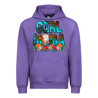 Tulip Girl Mama Flowers Cow Urban Hoodie - CowCowDesign