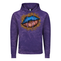 Cloud Purple western 4 of july lips Vintage Hoodie - BundleAndBundleShop