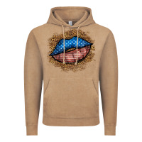 Vintage Coffee western 4 of july lips Vintage Hoodie - BundleAndBundleShop