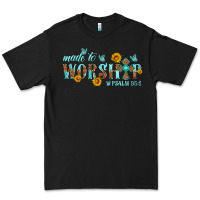 Black made to worship with sunflowers Premium Tee - HRA Design Shop