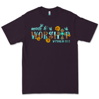 Plum made to worship with sunflowers Premium Tee - HRA Design Shop