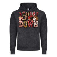 Vintage Black three up three down baseball Vintage Hoodie - Jasminsmagicworld