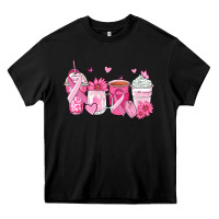 Black breast cancer coffee cups Heavy Core Tee - Zillion Design Studio