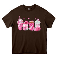 Breast Cancer Coffee Cups Heavy Core Tee | Teevron