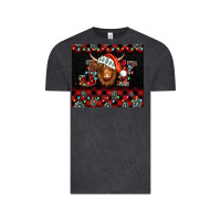Vintage Black joy shaggy cow christmas Vintage Tee - Jasminsmagicworld