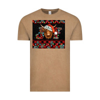 Vintage Coffee joy shaggy cow christmas Vintage Tee - Jasminsmagicworld
