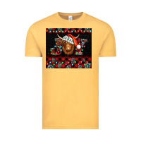 Vintage Mustard joy shaggy cow christmas Vintage Tee - Jasminsmagicworld